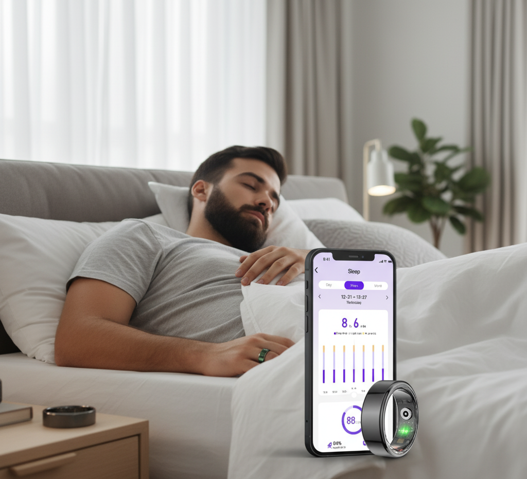 Anillo inteligente tipo Oura talla 10