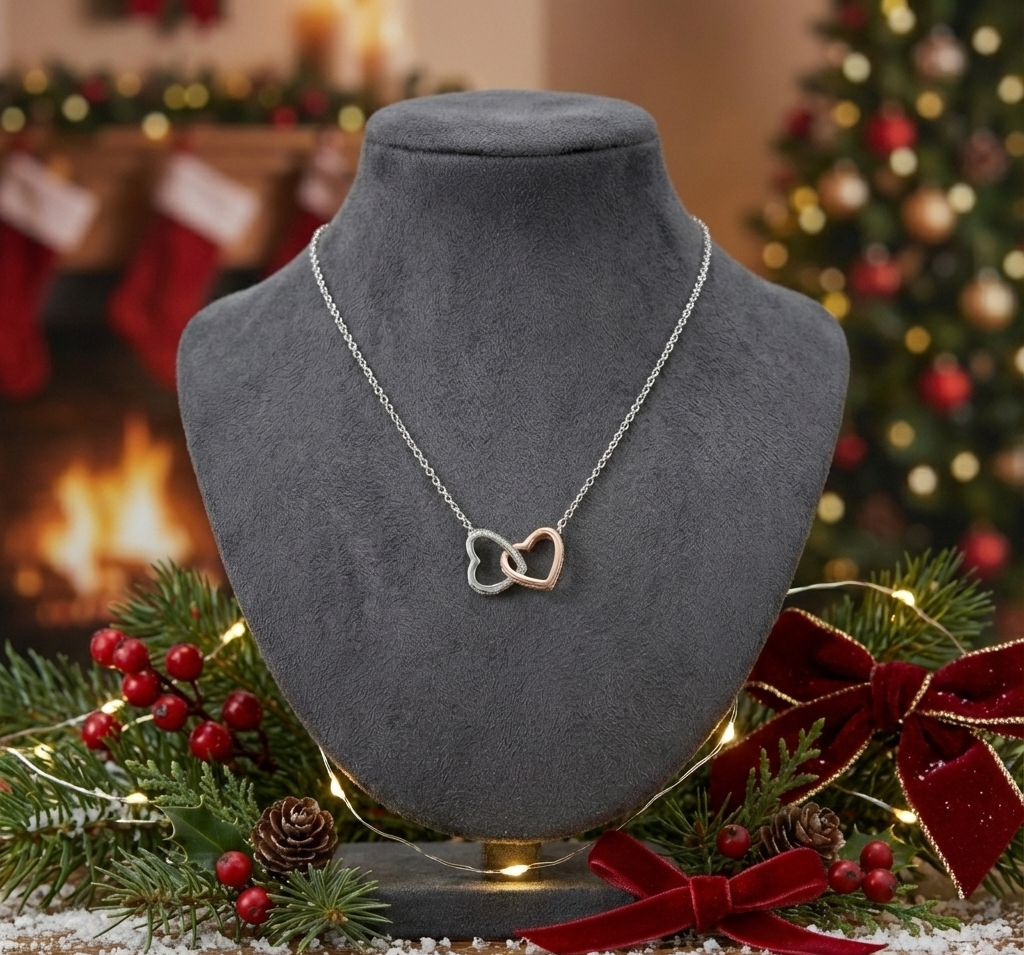 Collar Doble Corazón - ETERNA™ (Edición Lujo)