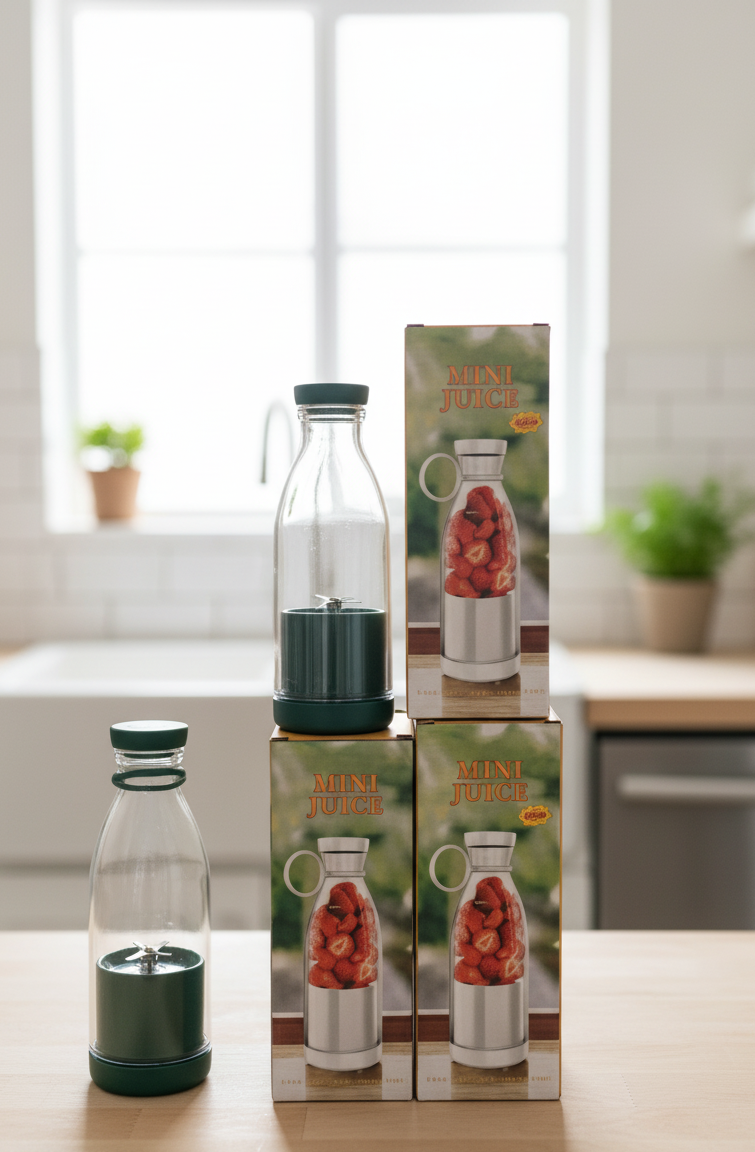 Mini licuadora de vaso portatil verde