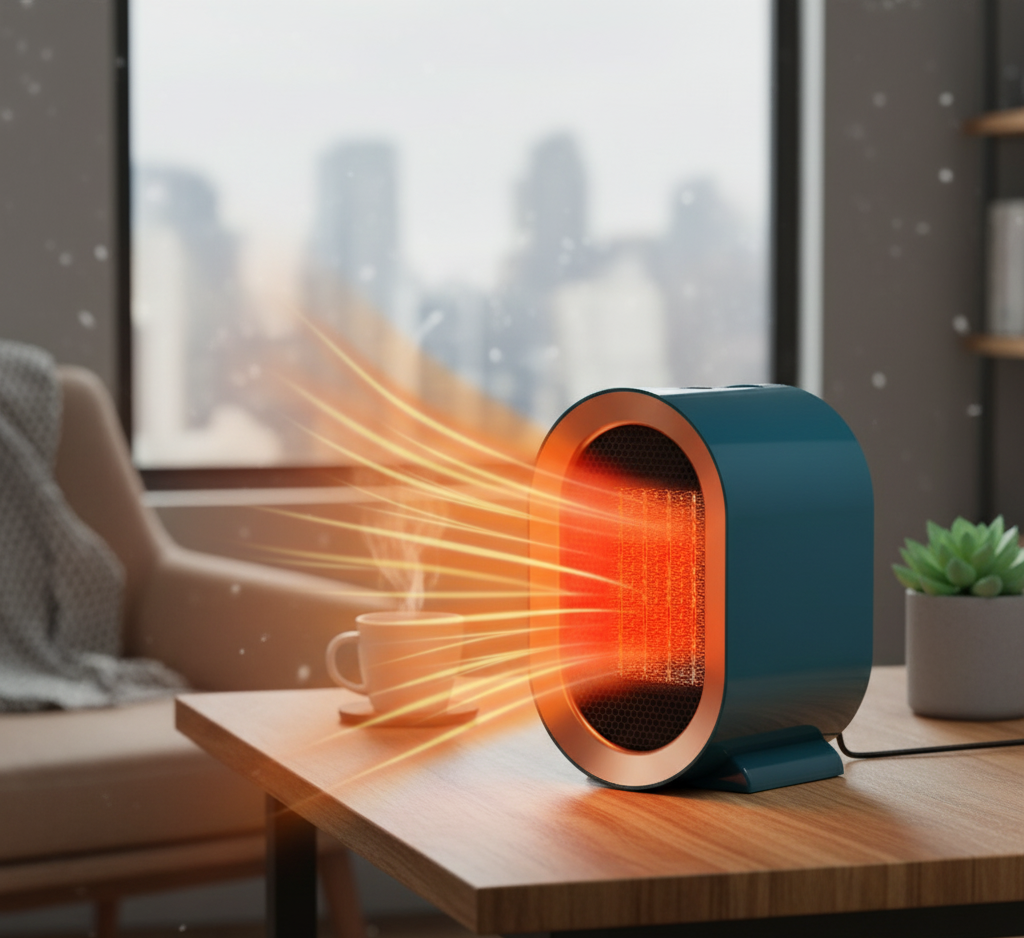 Calefactor de cerámica PTC azul