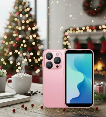Mini teléfono inteligente rosa