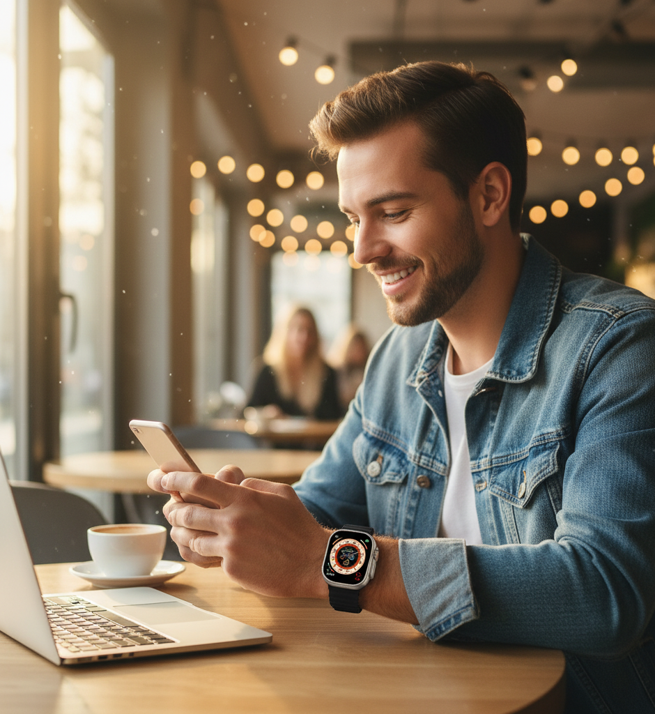 Smartwatch Ultra Pro con 2 correas ( negro + azul )