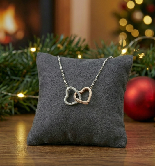 Collar Doble Corazón - ETERNA™ (Edición Lujo)