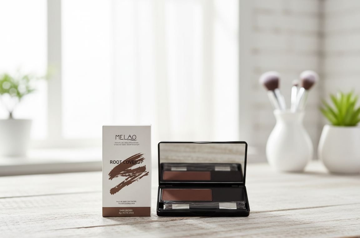 Tinte para el cabello para cubrir la raíz al instante marron oscuro