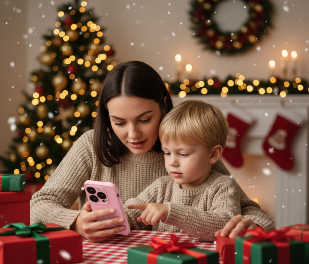 Mini teléfono inteligente rosa