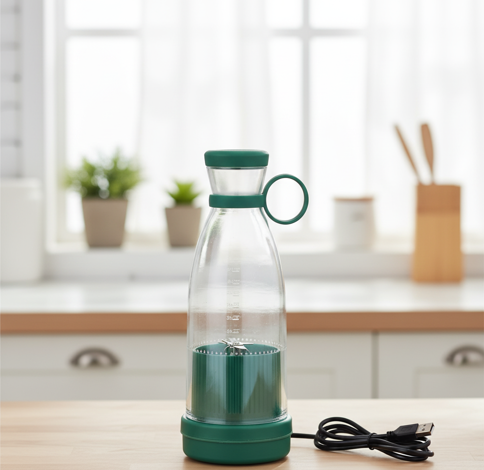 Mini licuadora de vaso portatil verde