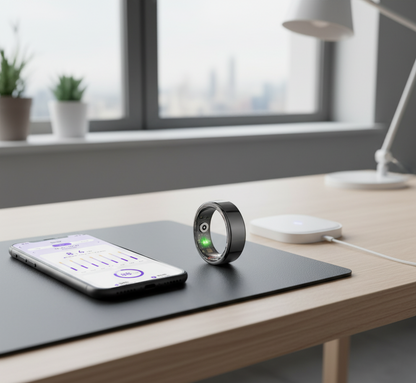 Anillo inteligente tipo Oura talla 10