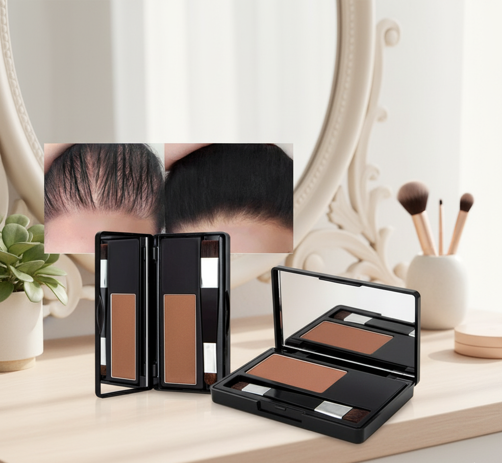 Tinte para el cabello para cubrir la raíz al instante marron oscuro