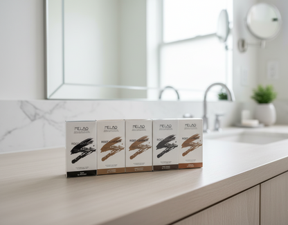 Tinte para el cabello para cubrir la raíz al instante marron oscuro