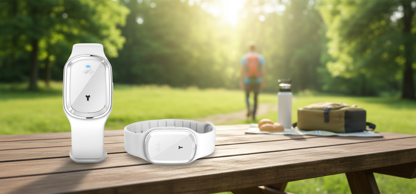 Pulseras repelente de mosquitos blanco