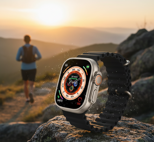 Smartwatch Ultra Pro con 2 correas ( negro + azul )