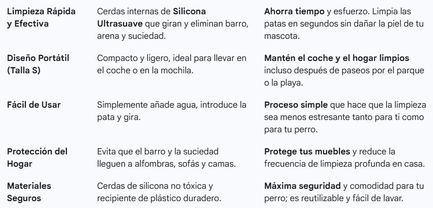 Limpiador patas de perro - S