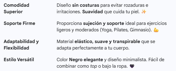 Sujetador deportiva sin costuras negro L/XL