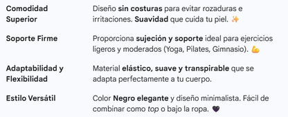 Sujetador deportiva sin costuras negro L/XL